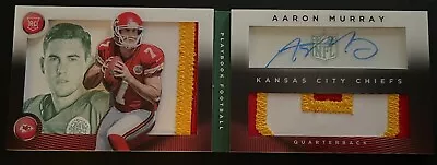 2014 Panini Playbook Rookie Booklet Green #167 Aaron Murray RC PATCH AUTO /25 🔥 • $29.99