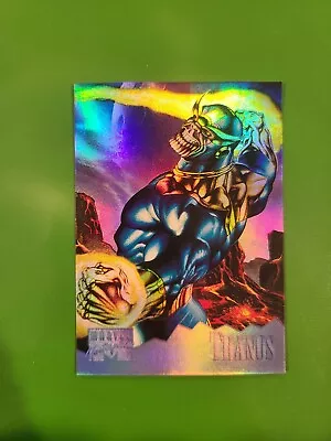 1995 Marvel Masterpieces 🔥 Thanos Holoflash Insert Chase Card # 7 Of 8 • $45