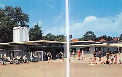 CEDAR POINT Ohio Postcard Bath House Amusement Park 1960 • $4.99