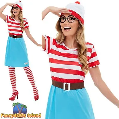 £39.79 • Buy Smiffys Official Where's Wally Wenda Book Day Adults Fancy Dress Costume