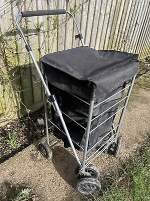 6 Wheel Foldable Shopping Travel Trolley Cart Grocery Folding Market Laundry Bag • £34.99