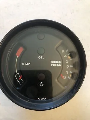 Porsche 911 Oil Temperature / Pressure Gauge   911-641-103-03 VDO Genuine 12-77 • $349