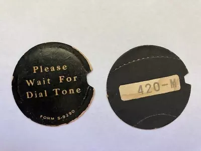  2  Western Electric Dial Card  420-M  Party Line Telephone Phone Number Vintage • $5