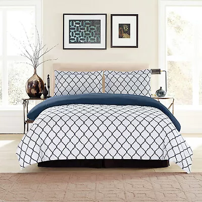 3 Piece Duvet Cover Queen King Size Ultra Soft Breathable Bedding Comforter  • $23.09