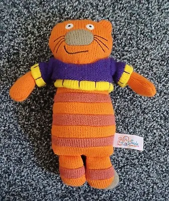 Latitude Enfant Cat Kitten Knitted Soft Toy Plush 9.5  Orange French  • £19.99