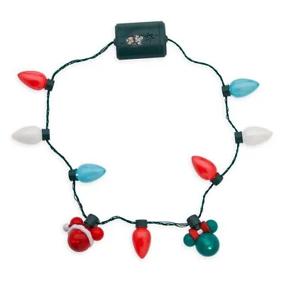 Disney Mickey And Minnie Mouse Animated Glow Christmas Holiday Necklace • $18.95