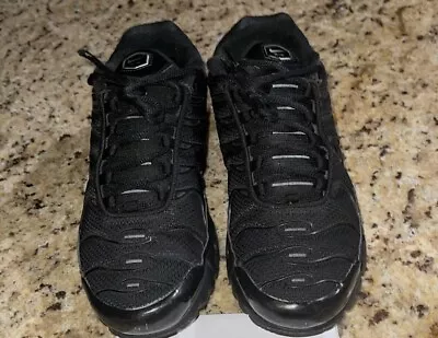 Size 8 - Nike Air Max Plus Low Triple Black • $39