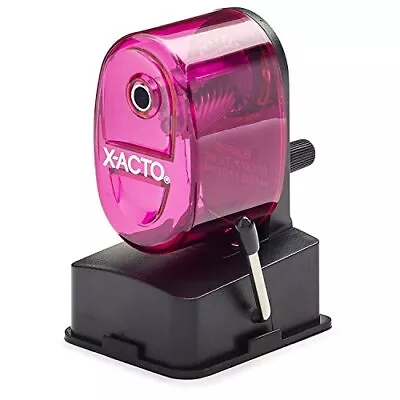 X-Acto 2012687-PNK Bulldog Vacuum Wall Mount Manual Pencil Sharpener Pink See... • $18.23