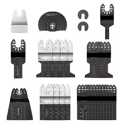 31x Oscillating Multi Tool Saw Blade Set Carbide Blade Metal For Dewalt Makita • £16.19