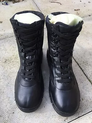 £15 • Buy Highlander Delta Boot Youth Military Style Leather Upper Black Size UK 5