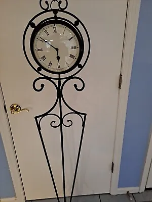 Wrought Iron Vintage Floor Standing Clock Made In India(Brand Unknown) • $499
