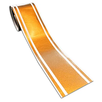 3  Metallic Gold Vinyl Racing Stripes Decal Trailer Boat Windows Pinstripes • $21.99