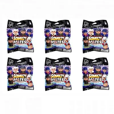 NHL SqueezyMates Series 3 Mini Figure Clips : LOT Of 6 NEW Blind Bags! • $21.47