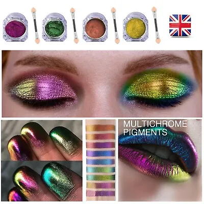 Multichrome Chameleon Eyeshadow Face Body Makeup Shining Aurora Pigment Chrome • $6.04