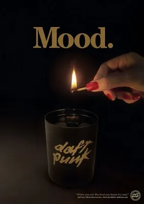 Daft Punk Official Merchandise MOOD CANDLE Poster 20x28 Limited Edition 2016 • $449.95