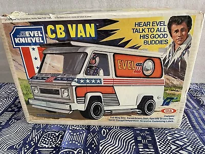 HTF New Opened Box NOS Ideal Evel Knievel CB Van 1977 TESTED/ Evel Talks! • $1930.05