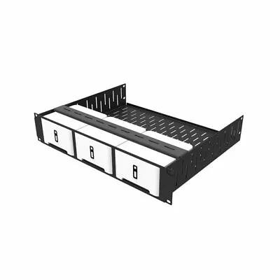  2U Rack Shelf & Faceplate Cut Out For 3 X Sonos Connect Units By Penn Elcom • £79.85
