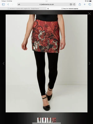 £25 • Buy JOE BROWNS FOX 2 In 1 Skirted Leggings SIZE 8 - 10 New With Tags