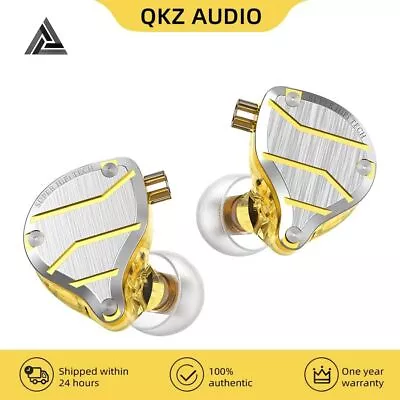 QKZ ZXN ZS10 Pro Gold Earphones HIFI Bass Earbuds In Ear Monitor Headphones Nois • $34.99