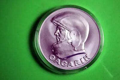 Yuri Gagarin Vostok Medal First Man In Space & 1st Men On Moon! #J29449 • $34