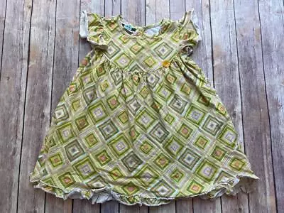 Matilda Jane Sz 6 House Of Clouds Skipper Lap Pearl Yellow Diamonds Dress B4 • $24.99