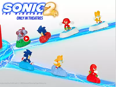 2022 McDONALD'S Sega Sonic 2 The Hedgehog HAPPY MEAL TOYS Or Set • $1.99