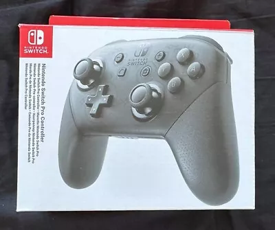 Nintendo Switch Pro Controller Boxed - Dark Grey • $30
