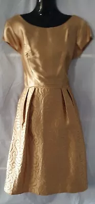 Vintage 1950’s Melbourne Designer ‘Maurice’ Cocktail Satin Dress. • $120