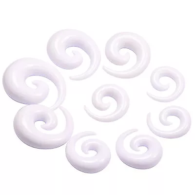 12pcs/18pcs Acrylic Spiral Taper Ear Stretching Gauge Kits Stylish Set 14G-20MM • $19.98