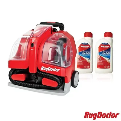 £164 • Buy New Rug Doctor Portable Spot Carpet Cleaner With 2 X 500ml Cleaning Solution