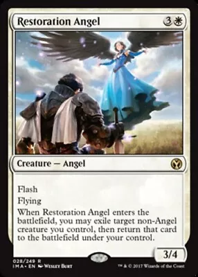 [1x] Restoration Angel - Slight Play English - Iconic Masters MTG Magic • $0.99