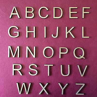 £5.40 • Buy WOODEN LETTERS & NUMBERS FONT SIZES 2-3-4-5-6-7-8 AND 10cm MDF Wedding Gift AR