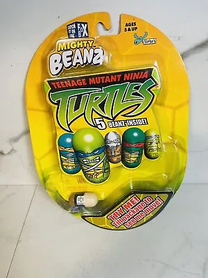 TMNT 2003 Mighty Beanz Teenage Mutant Ninja Turtles Sealed Pack Includes 5 Beanz • $19.95