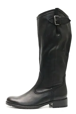 Womens GABOR Black Leather Knee High Boots Sz. 7 NEW! 221544 • $89.40