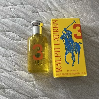 RALPH LAUREN BIG PONY 3 WOMAN Eau De Toilette 50ml EDT Spray - Brand New • £30