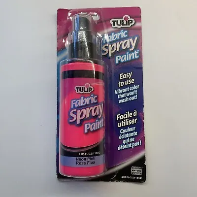 Tulip Fabric Spray Paint 4oz-118ml Non Toxic - Neon Pink • £13.50