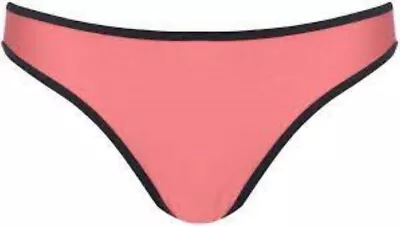 GOLDDIGGA Ladies Swimwear Size 16 Long Line Bikini Bottoms In Coral • £2.99