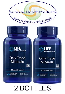 2X Life Extension Only Trace Minerals 90 Vegetarian Capsules - Mineral Booster • $23.99