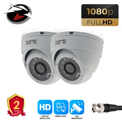 £24.99 • Buy Govision 1080p Full Hd Cctv Camera System Night Vision Ip66 20m Ir Dome Cameras