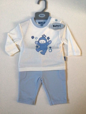 £7.99 • Buy Baby Boys Clothes Astronaut Top And Trousers Set 0-3 3-6 6-9 Months