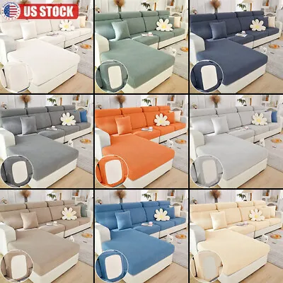 $10.99 • Buy Wear-Resistant Universal Sofa Cover Stretch Couch Cover L Shape Sofa Slipcover