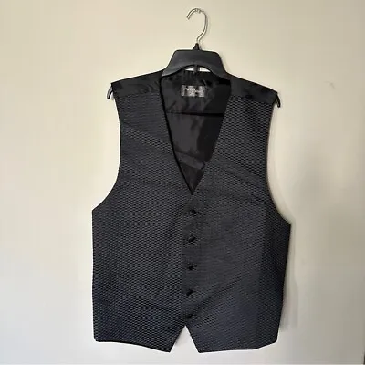 Marshall Stuart™ Men’s Vest XL Black Sleeveless Cardigan Style Button-Up • $24.98