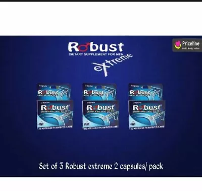 Authentic Robust 6 Tablets 3 Boxes Of 2  EXTREME ( 400 Mg ) Boosts Erection Mood • $64.93