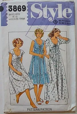 Maternity Nightdress Midi Maxi Dress Sewing Pattern Style 3869 Pattern 10-12 • £10.99