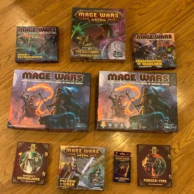 Mage Wars Base Arena And Battlegrounds HUGE Collection Some New In Shrink! • $249.99