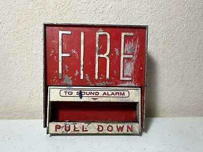 Fire-Lite BG6 Vintage Metal Fire Alarm Pull Station • $39.95
