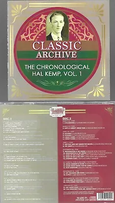HAL KEMP-CHRONOLOGICAL VOL. 1-2 CDs 1924-29-NEW REMASTERED REISSUE-SEALED • $24.99
