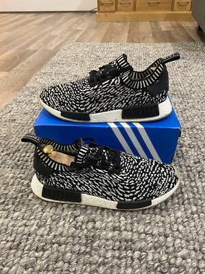 $44.50 • Buy Adidas NMD R1 Sashiko Black White Zebra Primeknit Boost BY3013 US 12 UK 11.5