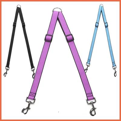 $7.59 • Buy Two Dog Leash Double Ended Twin Dog Leash Lead Two Way Leash Dual Strong 2 Dog 