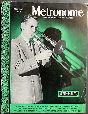 GLENN MILLER ON His Very 1st METRONOME MAGAZINE  Full Issue December 1938 • $12.99